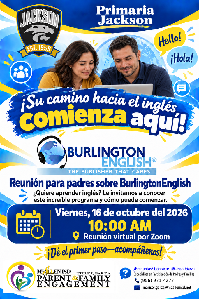 BurlingtonEnglish Spanish Flyer