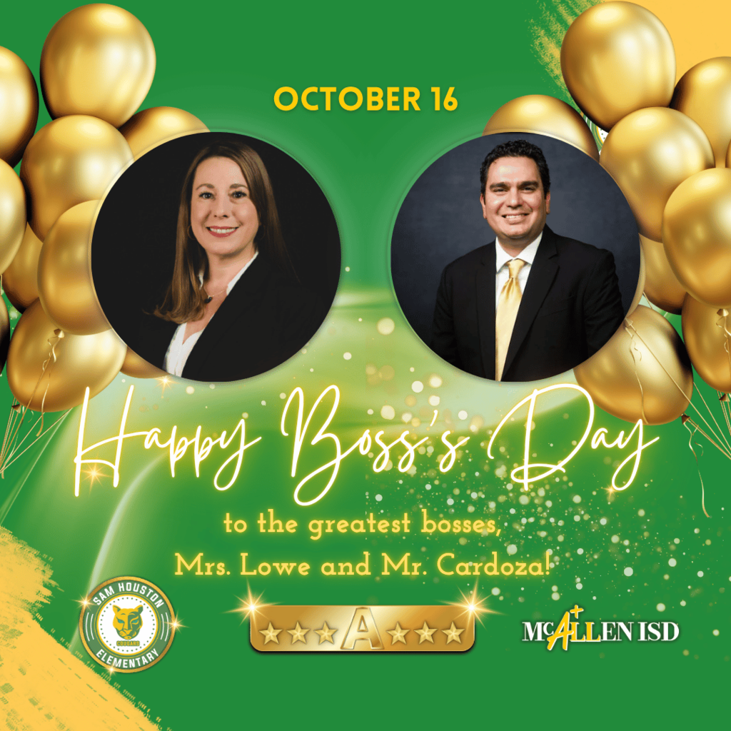 Flyer for Boss's Day in English