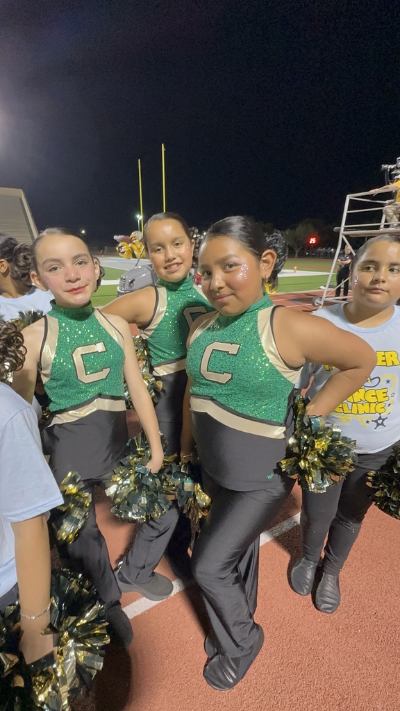 Cougarettes posing during half-time performance.