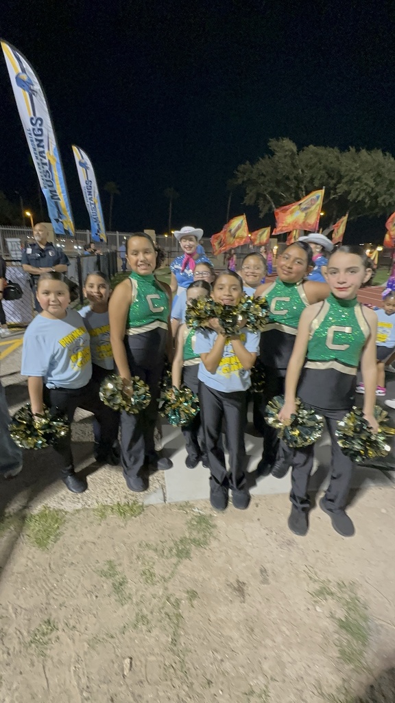 Cougarettes posing during half-time performance.