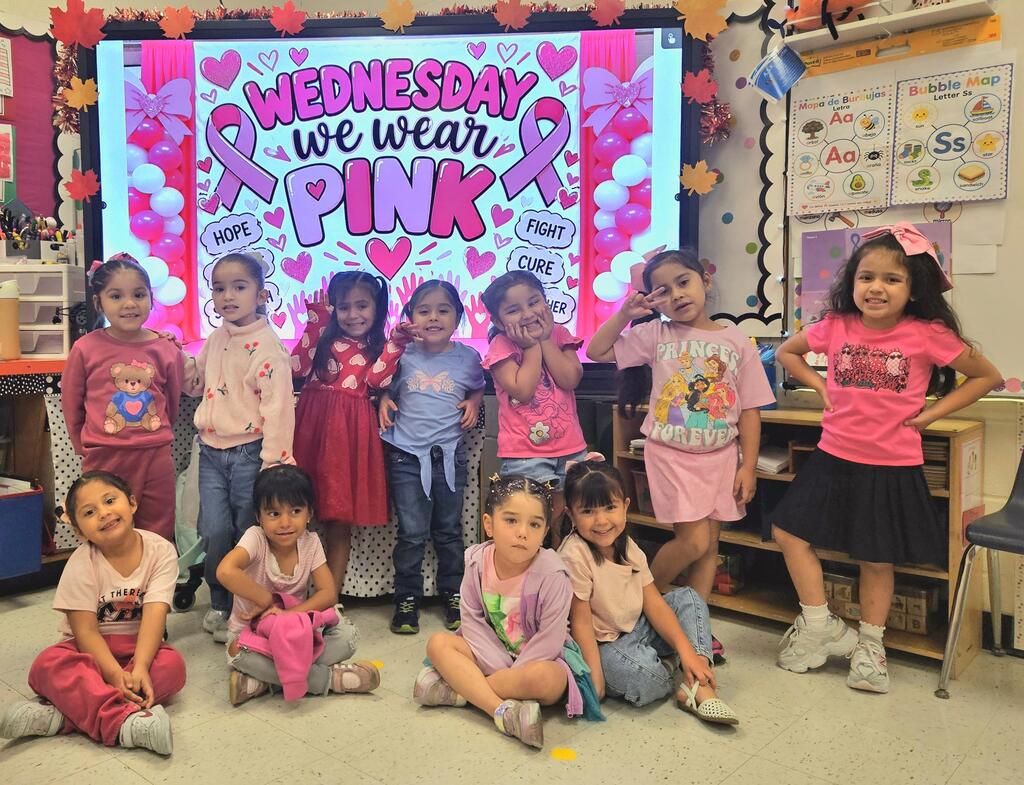 Don't forget that on Wednesdays in October we wear pink!!