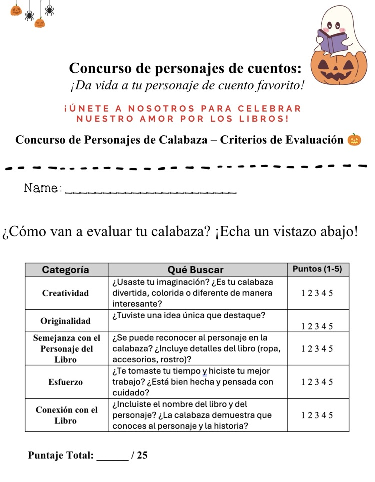 Rubric Spanish