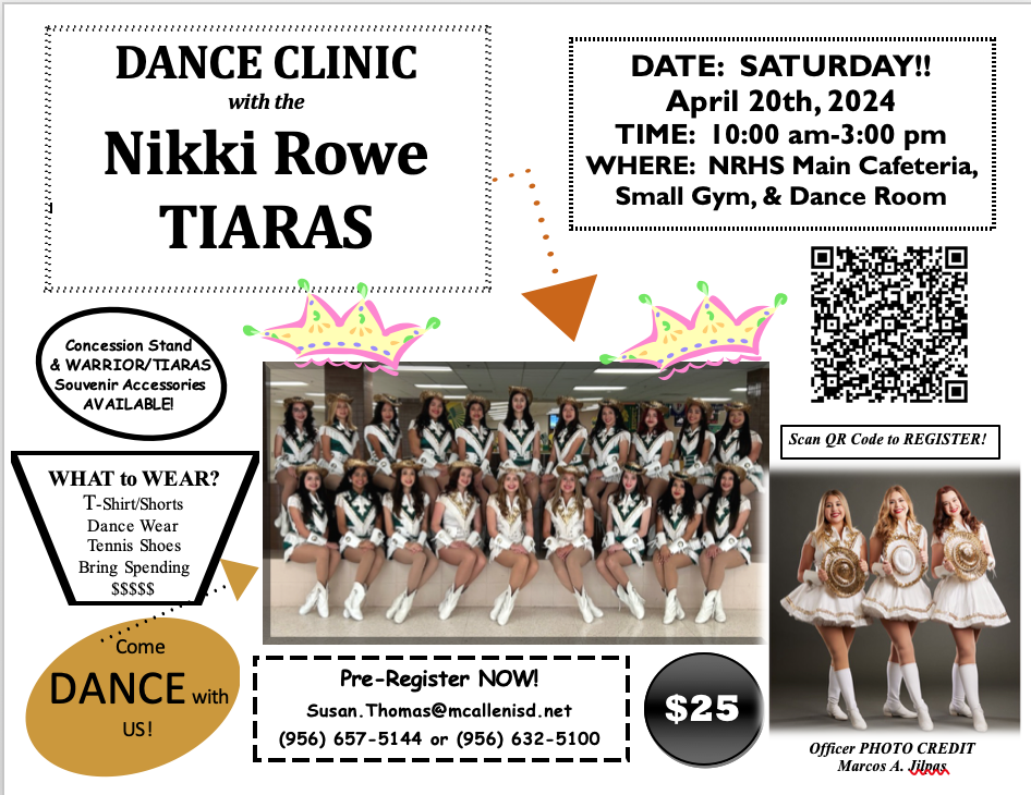 Nikki Rowe Tiaras Spring Dance Clinic