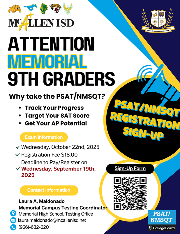 PSAT/NMSQT Registration Sign Up