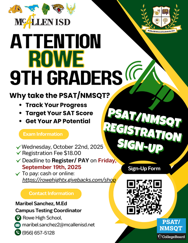 PSAT/NMSQT Registration Sign Up