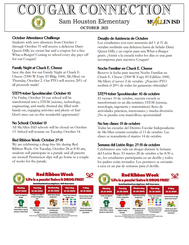 Image of October 2025 Cougar Connection Newsletter