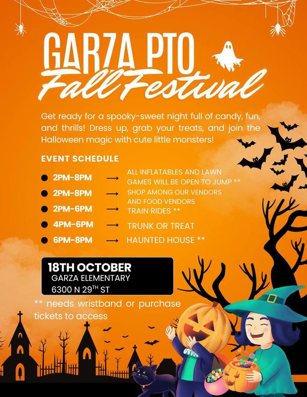PTO Fall Festival Schedule