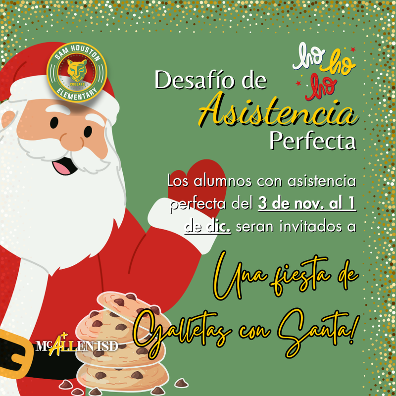 Decorative Image for November Attendance Challenge in Spanish