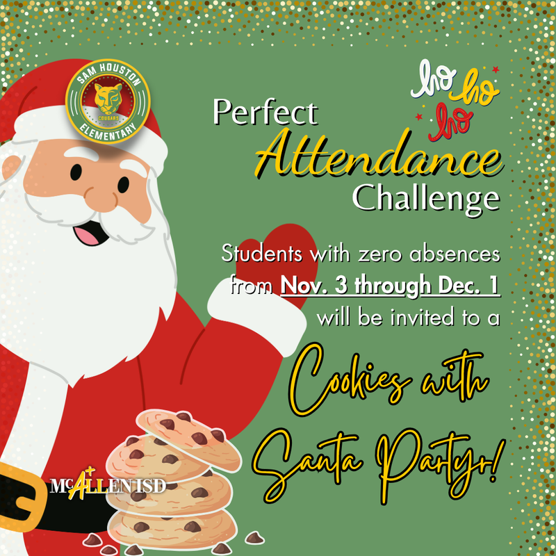 Decorative Image for November Attendance Challenge in English