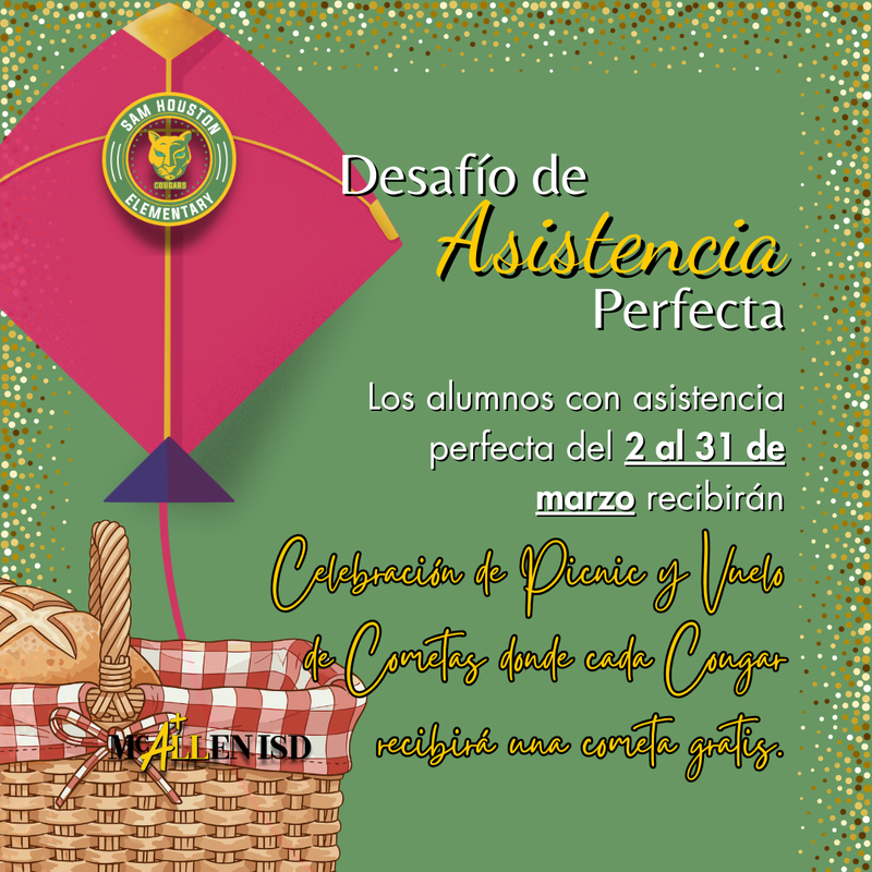 March Attendance Challenge Spanish