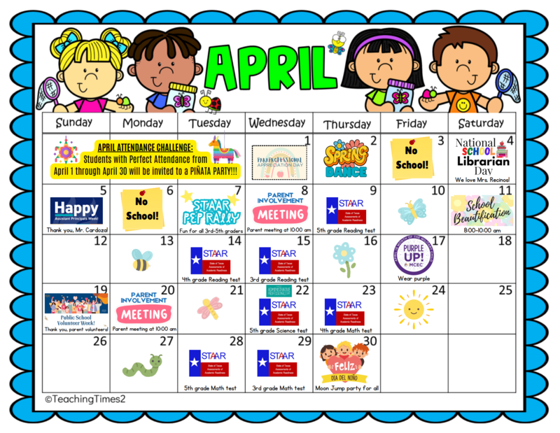 Image of Monthly Calendar