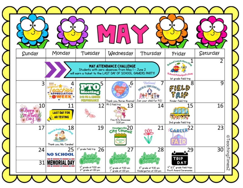 Image of Calendar with Link