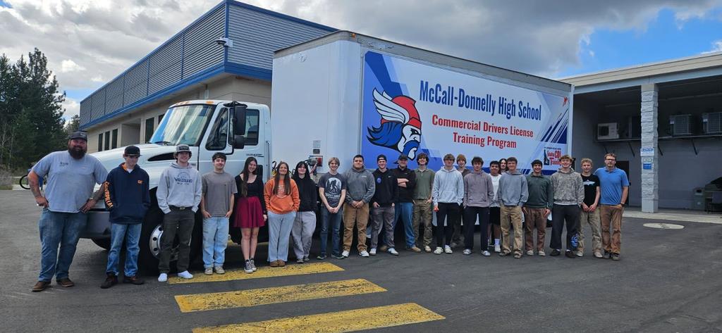 Students with MDHS Commerical Drivers License Training Program