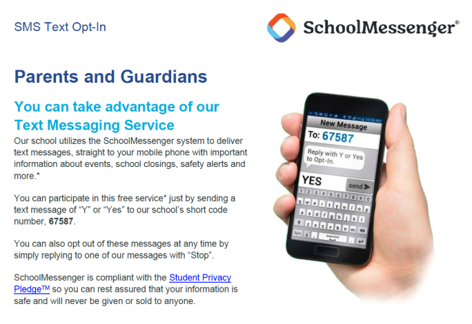SMS Text Opt-In Flyer