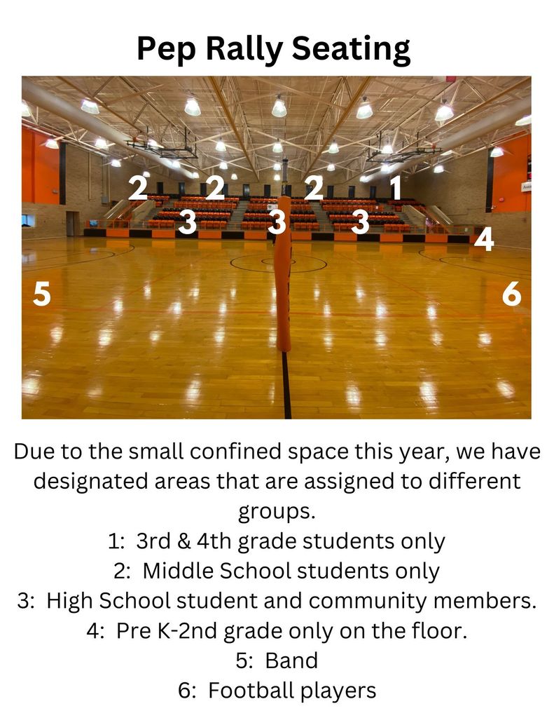 Pep Rally Seating