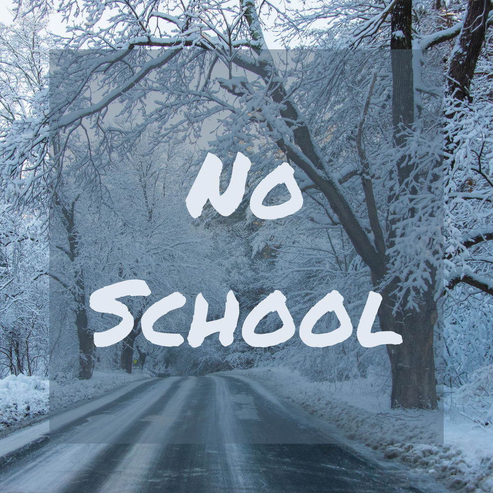 No school winter scene
