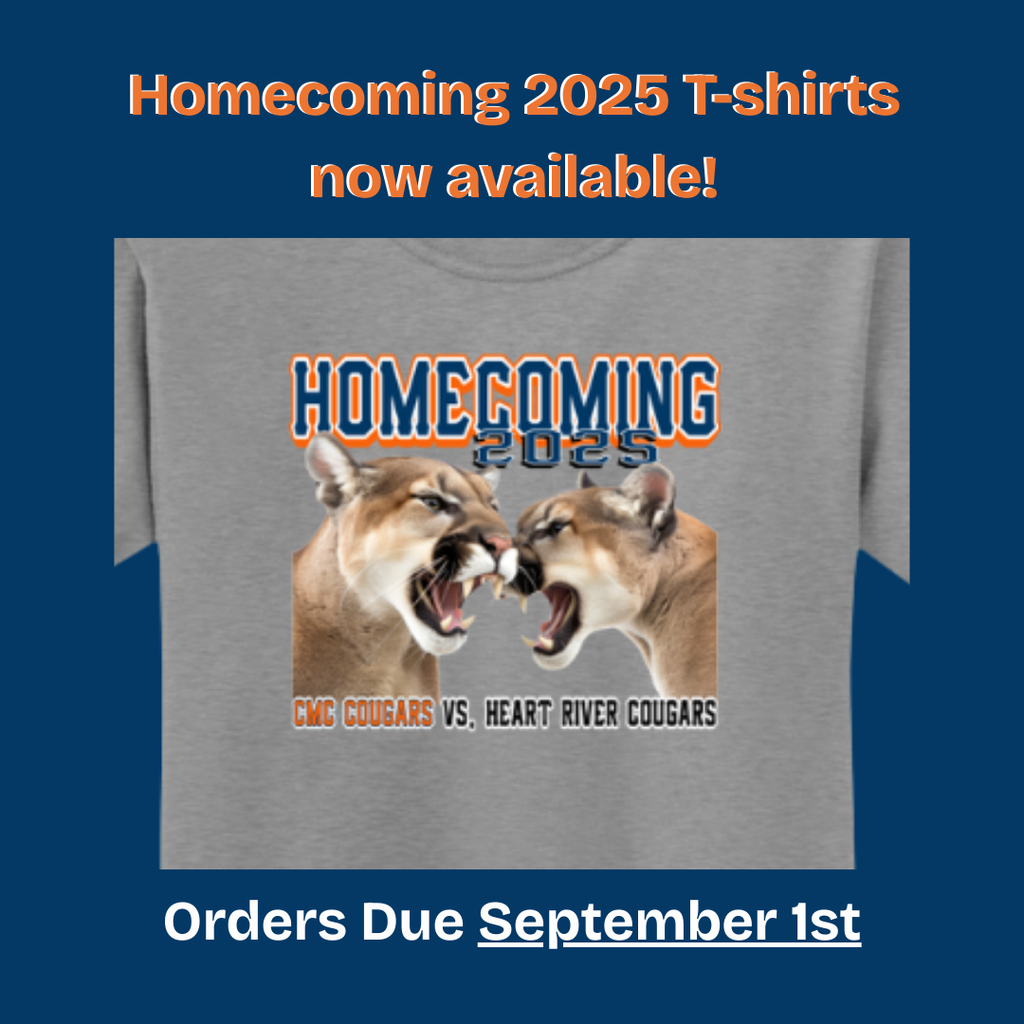 Homecoming 2025 Shirts available - deadline September 1st