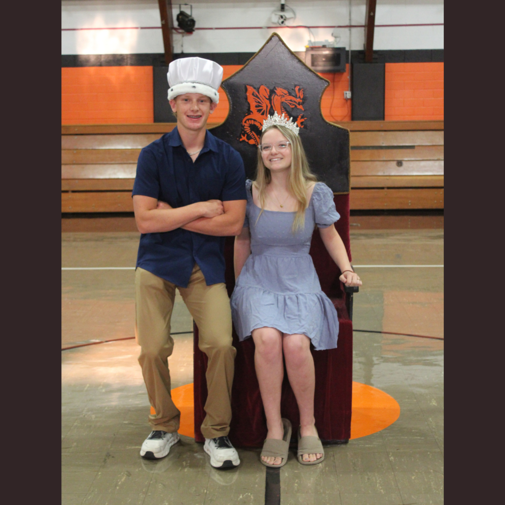 King Cole Abrahamson and Queen Aubrey Majors