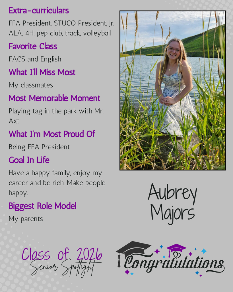 A photo of a senior girl