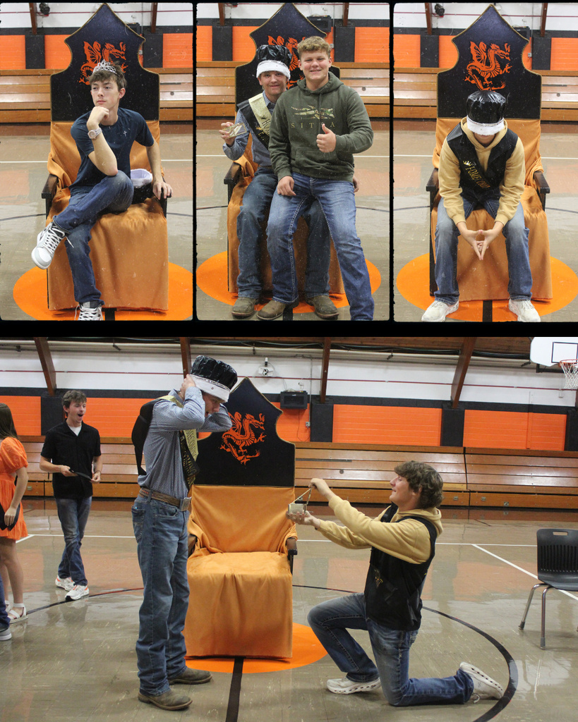 Fun photos of high school students sitting in a chair