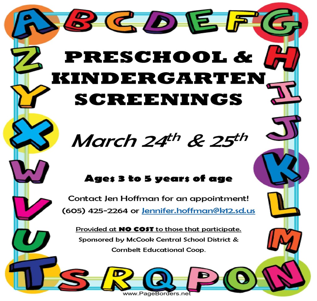 Preschool & Kindergarten Screenings