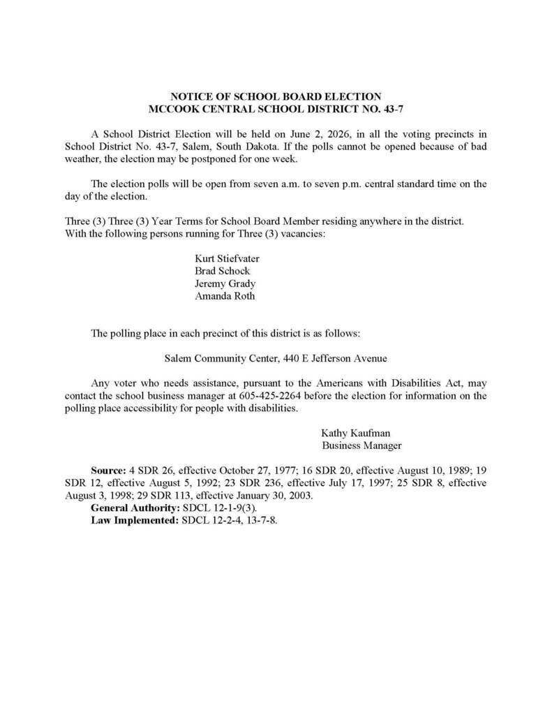 Election Notice