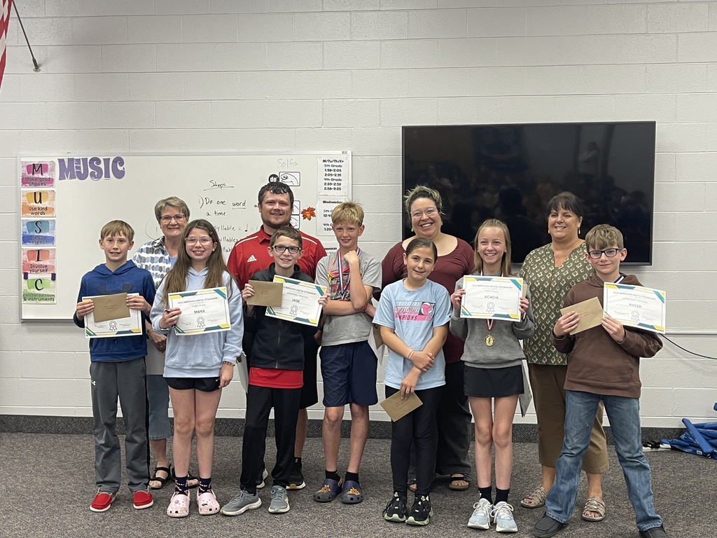 Photo of Digital Citizenship Winners and their teachers.