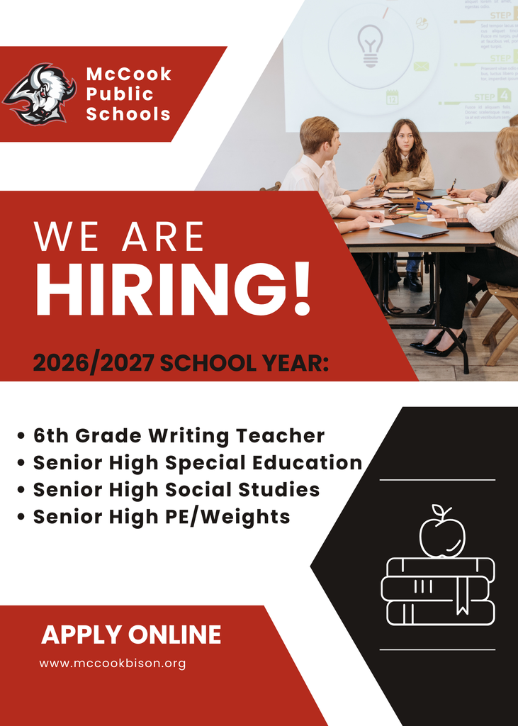 Due to a retirement and professional advancement we're hiring for the 2026/27 school year!