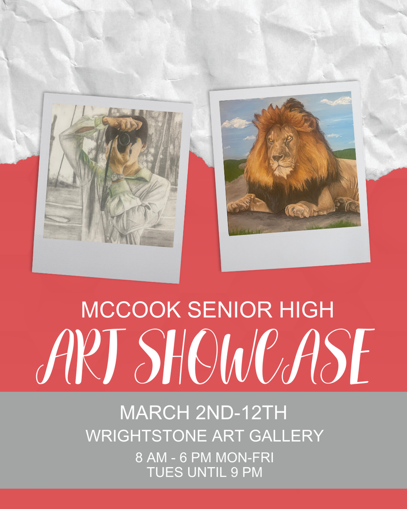 Ad for the upcoming MHS Art Show at the Wrightstone Gallery