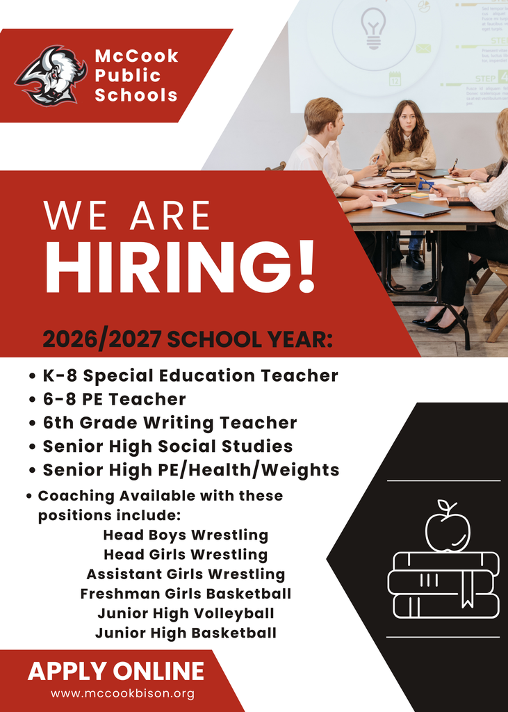 We're hiring for the 2026/27 school year!