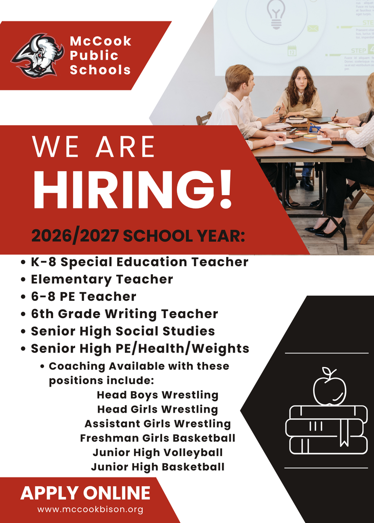 We're Hiring for the 2026/27 school year!