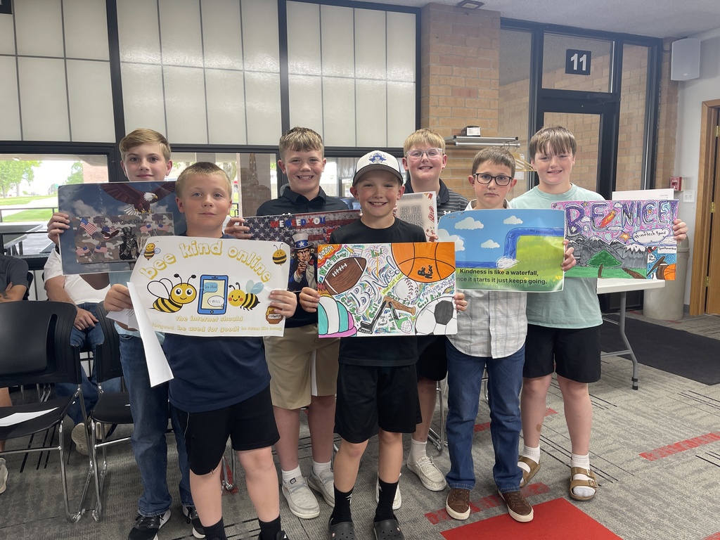 Photo: Back Row (left to right): Ashton Koeppe, Lincoln Brown, Anson Schilling, and Lynkyn Hagan; Front Row (left to right) Elijah Scherbarth, Brantley Peterson and Cooper Davidson. 