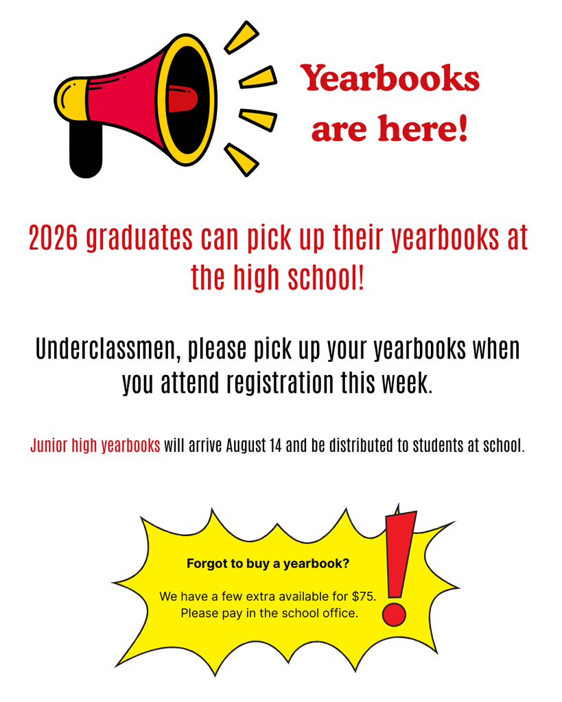 Please pick up your yearbooks!