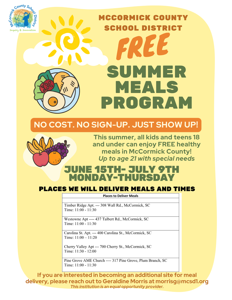 Summer Feeding Program