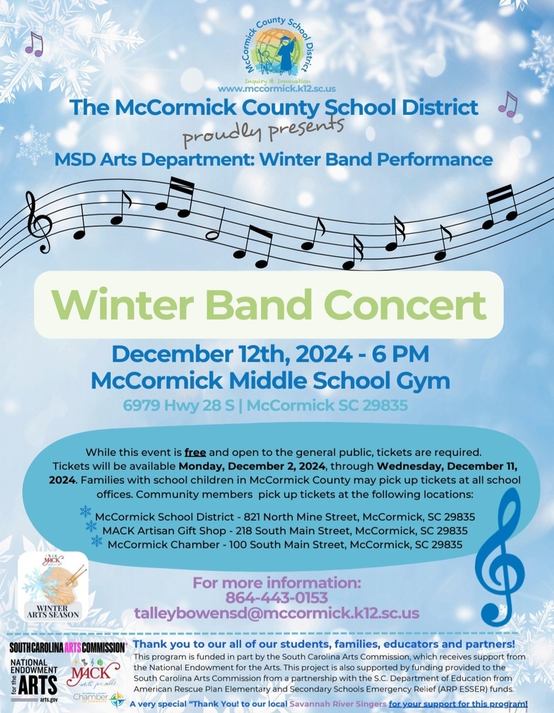 Winter Band Concert flyer