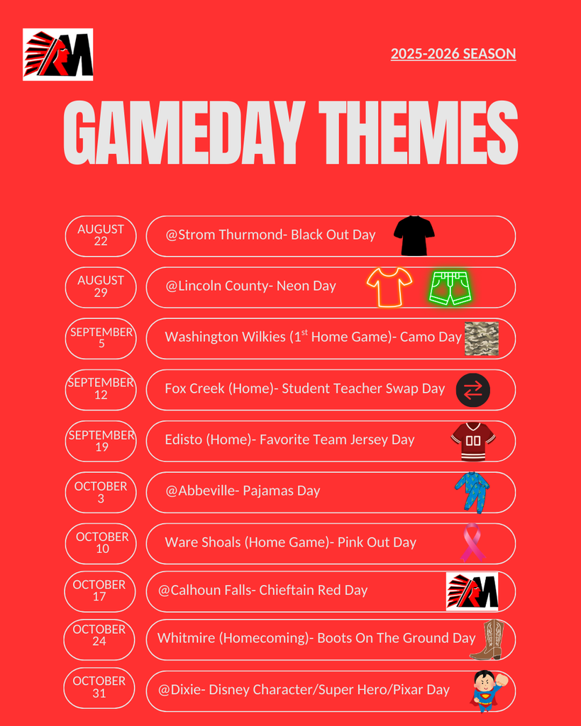 GAME DAY THEMES