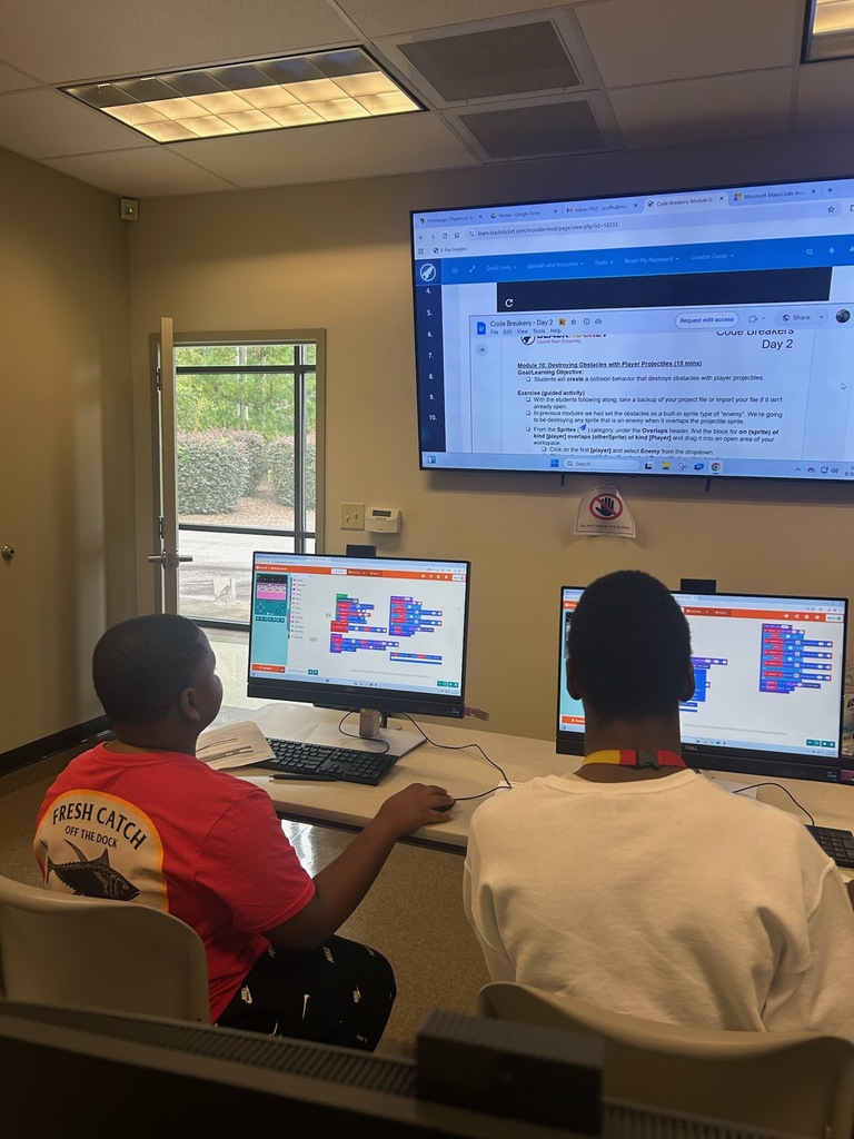 o proud of our students who are attending coding camp this week during intercession. I am also excited that Ms. Jillian Coffin is working with PTC McCormick to teach the coding camp this week. Teamwork! Way to go!