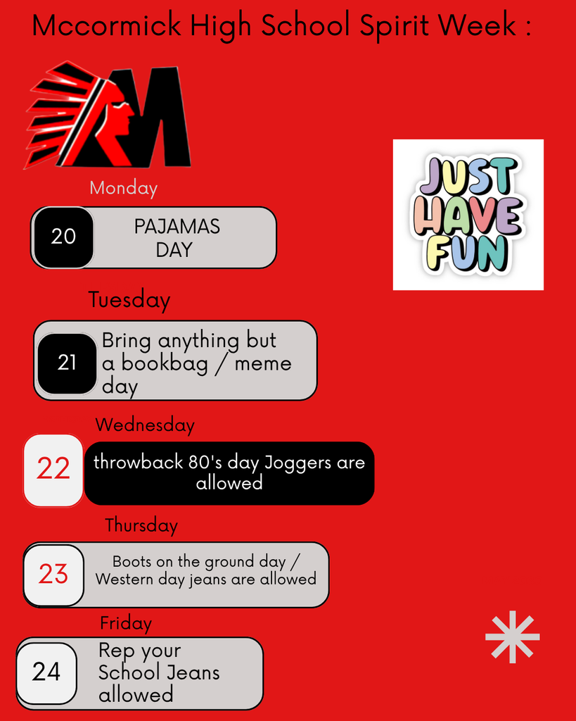 Homecoming Spirit Days