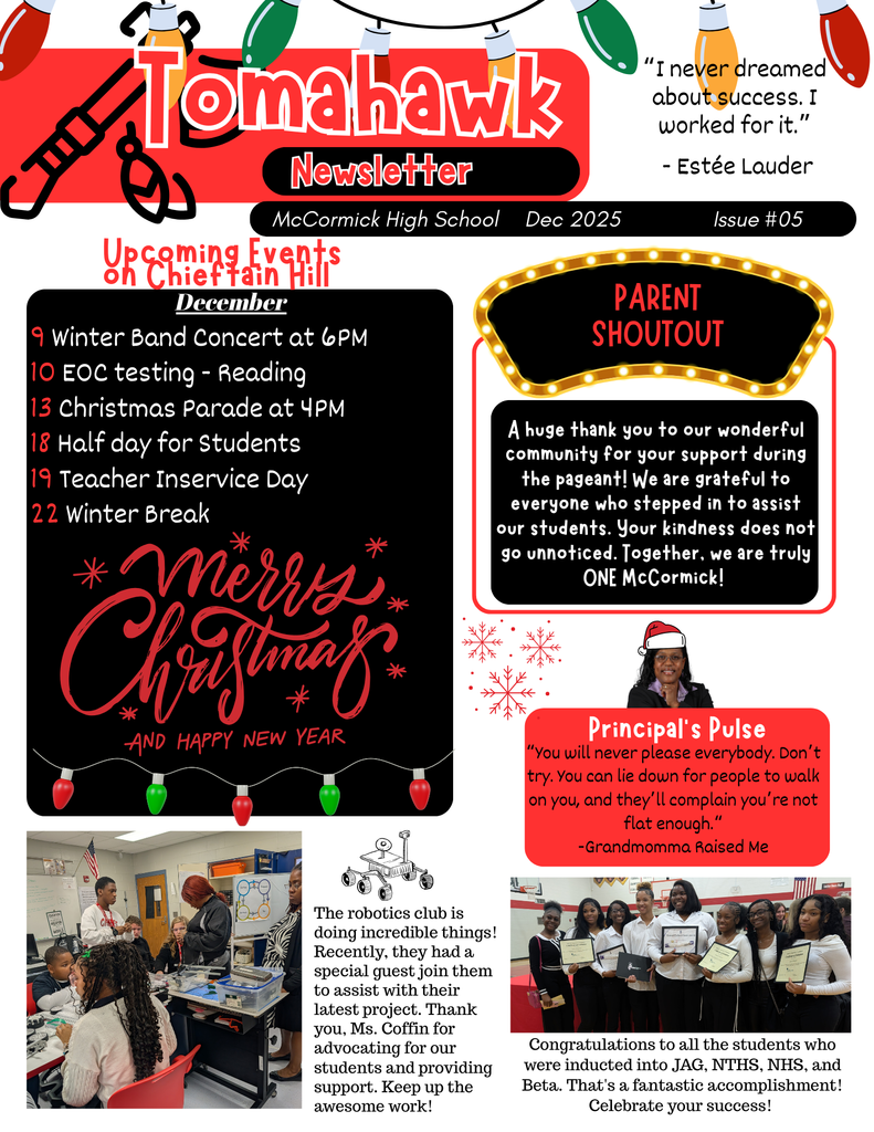 Tomahawk Newsletter pg 1