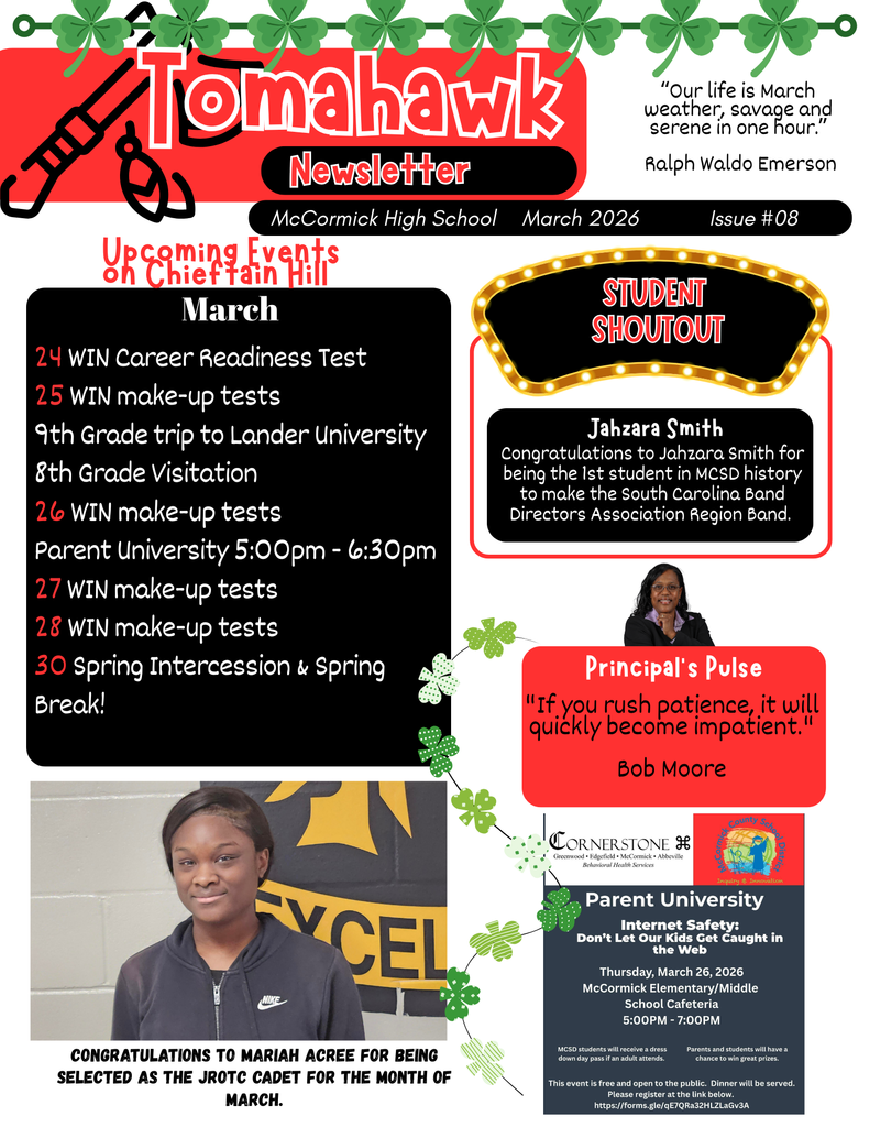 Tomahawk Newsletter March  pg1