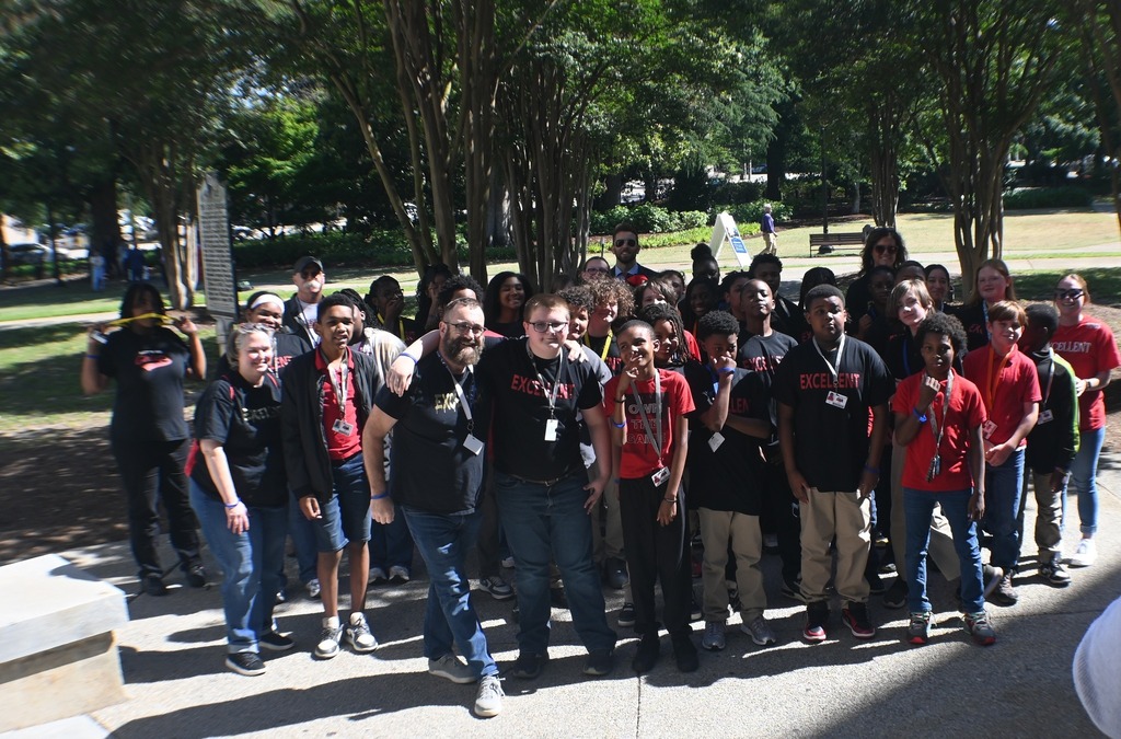 Students at State House in Columbia.