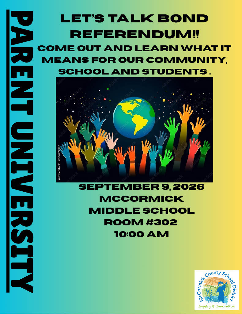 Parent University flyer
