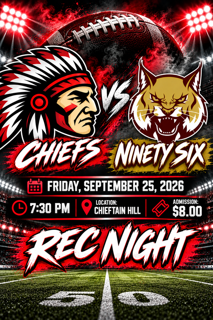 Football flyer - MHS vs Ninety Six