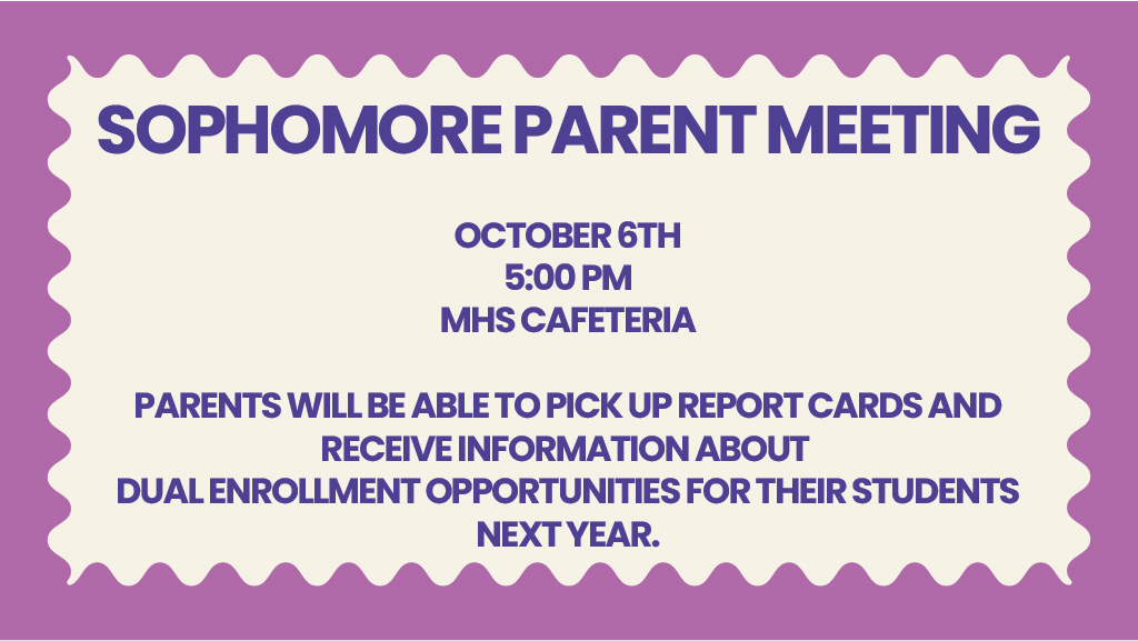 10th grade meeting flyer