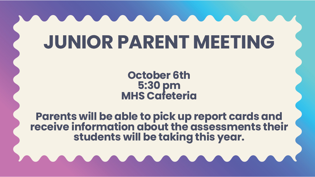 Junior meeting flyer