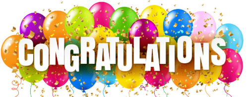 CONGRATULATIONS