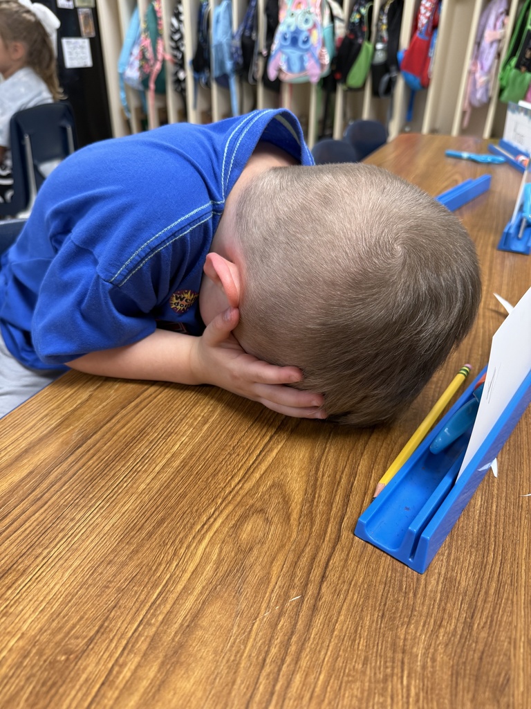 Tired student