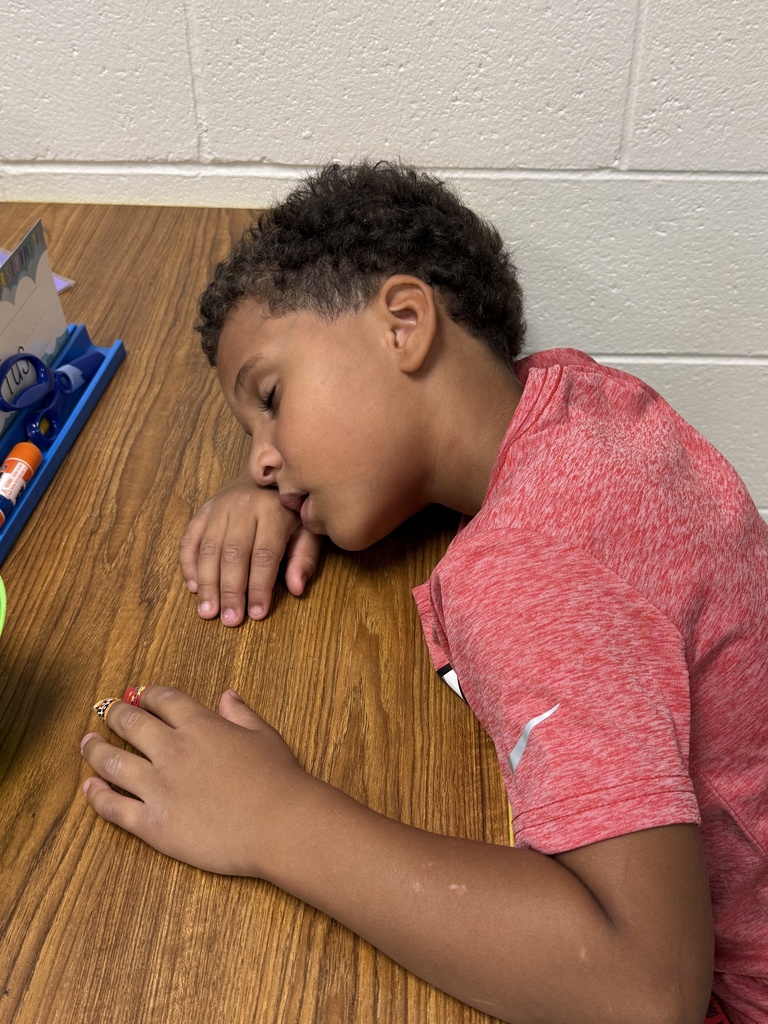 Tired student