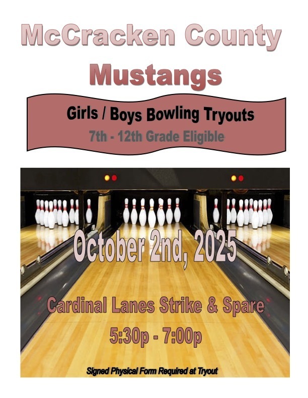 2025 Bowling Tryout Flier