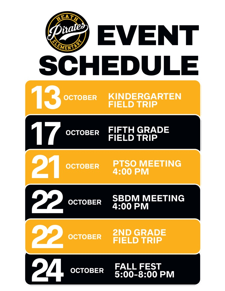 Updated Events/Times